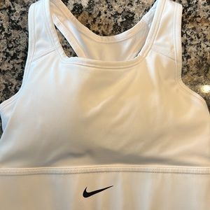 White Nike sports bra sold
